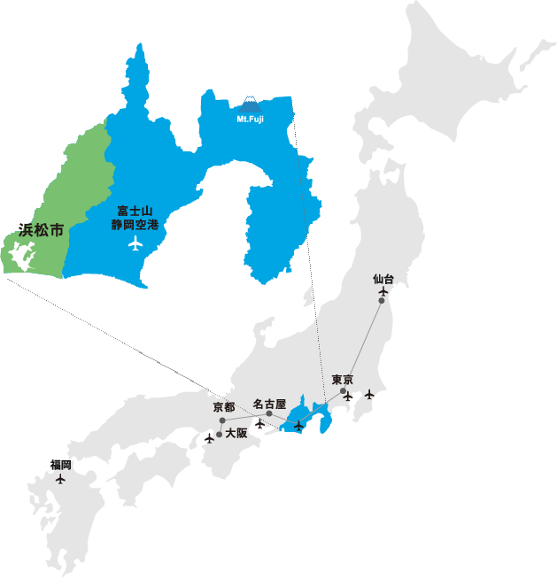 静岡の地図